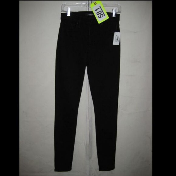 NWT HUDSON Barbara High-Rise Super Skinny Jean 26 Black Denim Stretch Slimming - Picture 5 of 5